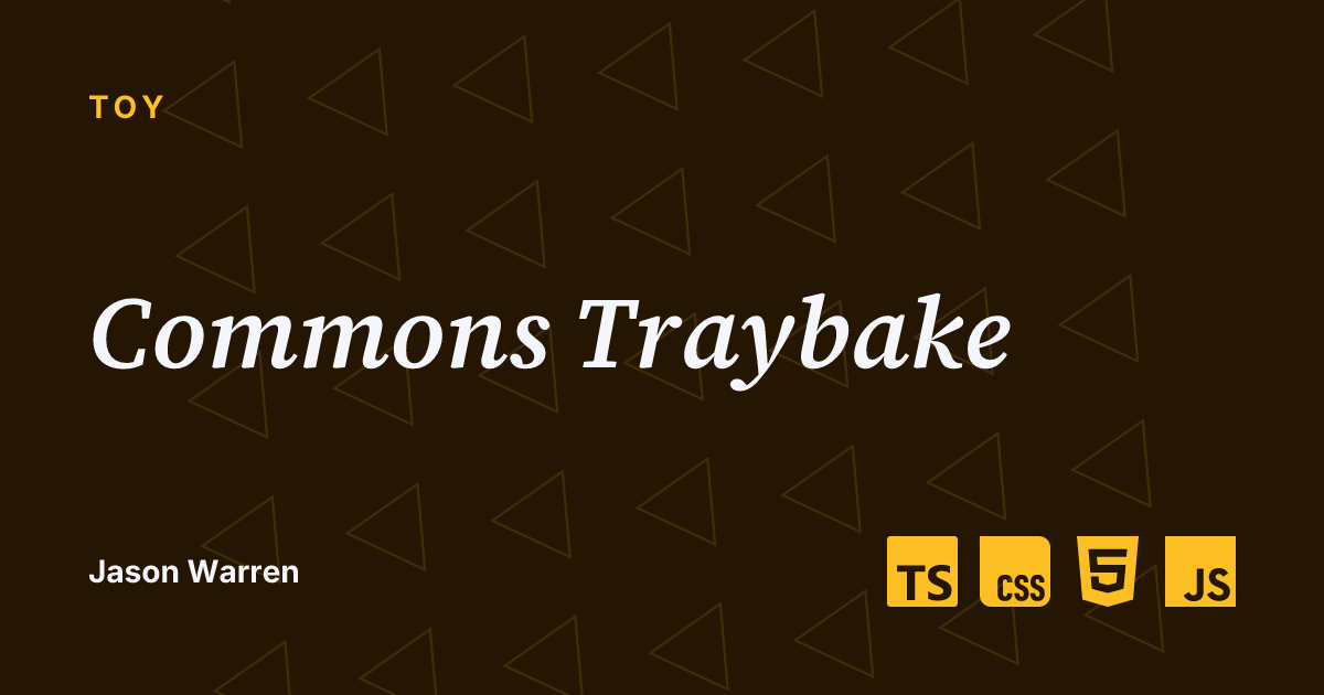 Commons Traybake social card
