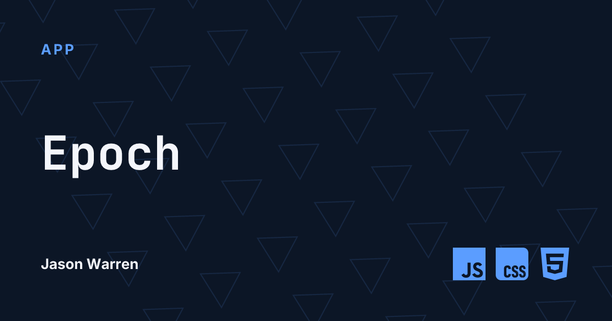 Epoch social card