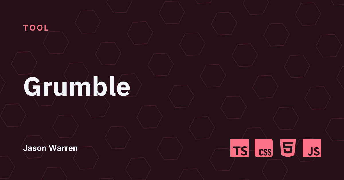 Grumble social card