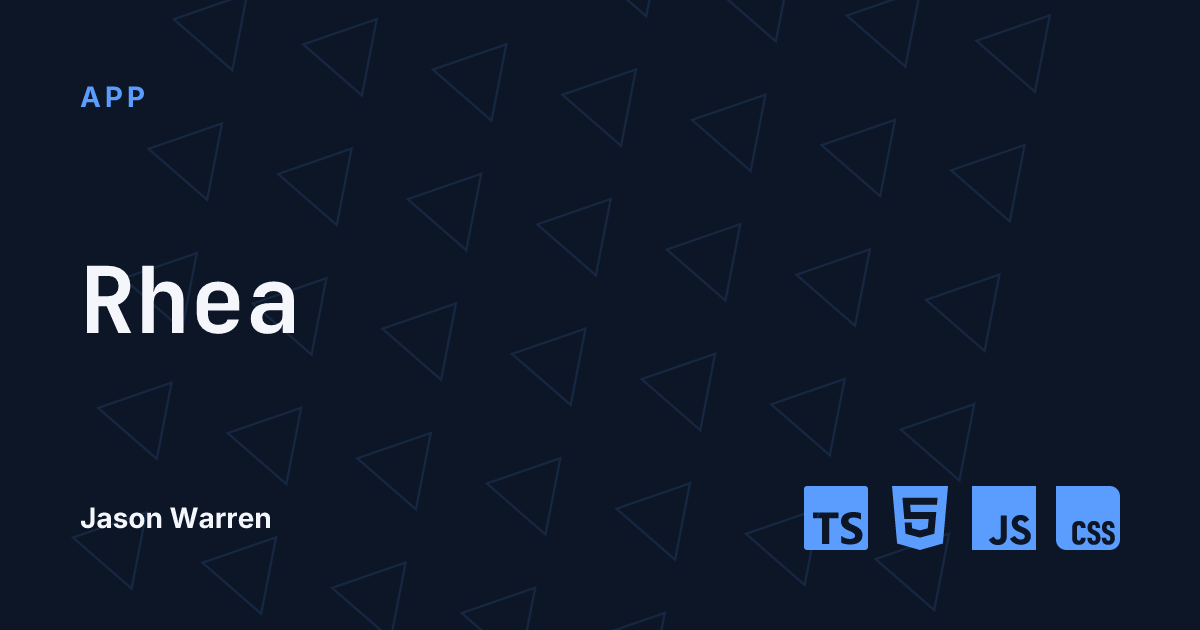 Rhea social card