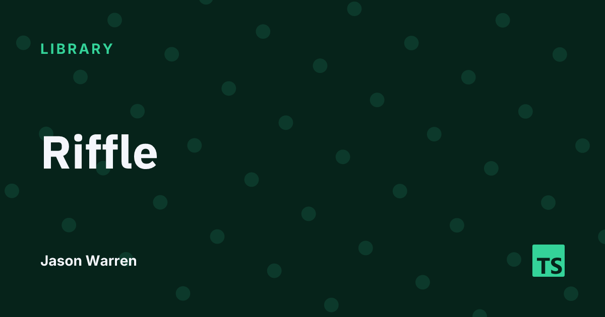 Riffle social card