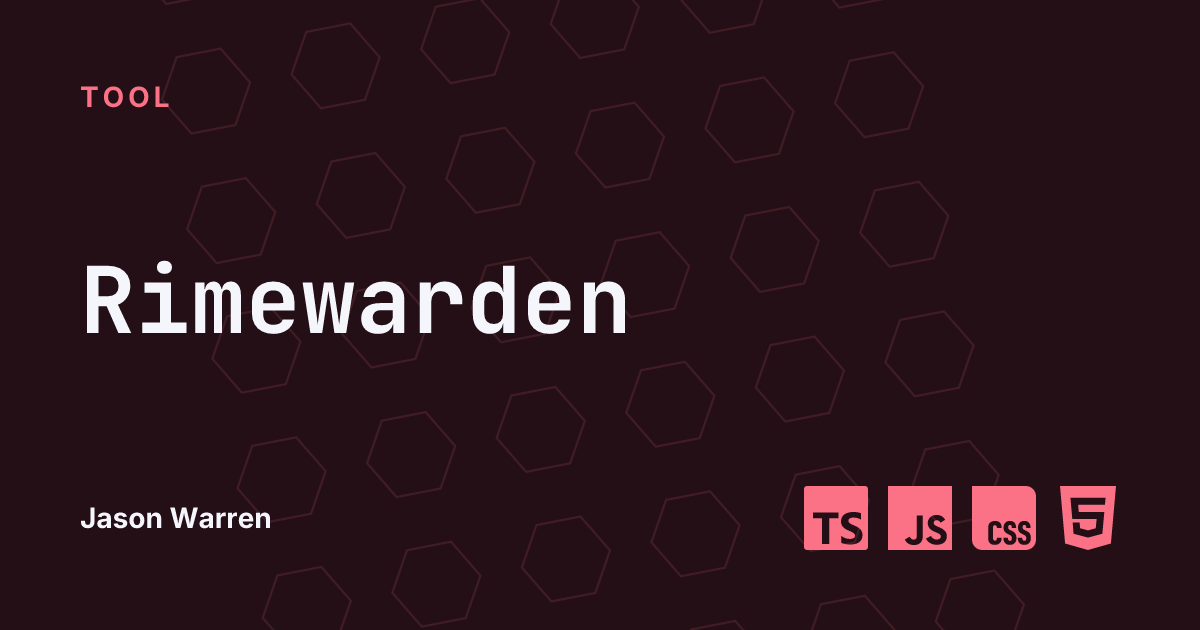 Rimewarden social card