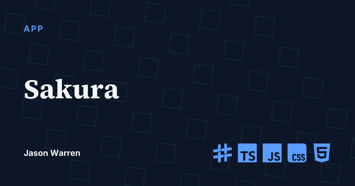 Sakura social card