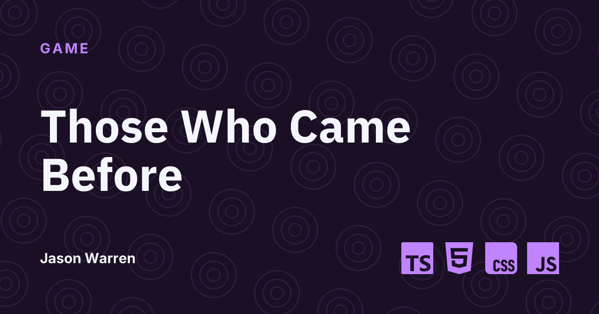 Those Who Came Before social card