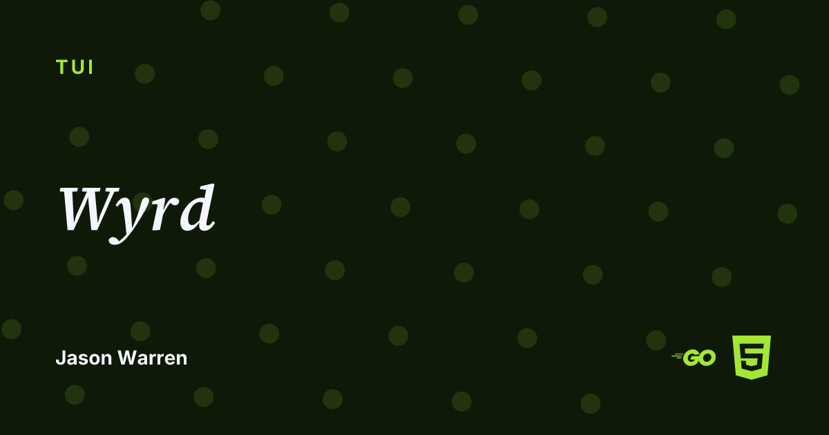 Wyrd social card